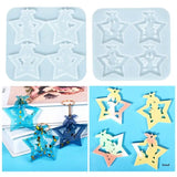 DIY Star Shape Keychain Silicone Mold with Hole for Resin Casting