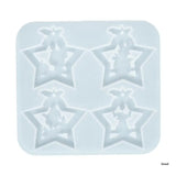 DIY Star Shape Keychain Silicone Mold with Hole for Resin Casting