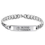 Personalized Medical Alert ID Bracelet for Woman & Men Diabetic