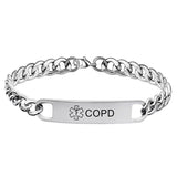 Personalized Medical Alert ID Bracelet for Woman & Men Diabetic