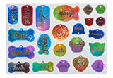 Pet Pendant Silicone Mold for DIY Dog & Cat Epoxy Resin Jewelry Tag