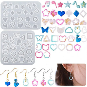 DIY Phonogram Cat Star Pendant Mold for Earrings