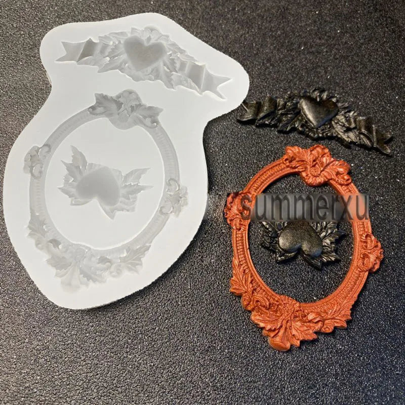 Heart Pendant Silicone UV Resin Molds DIY Jewelry Making