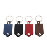 DIY Photo Frame Leather Key Chain Rings Logo Keychain