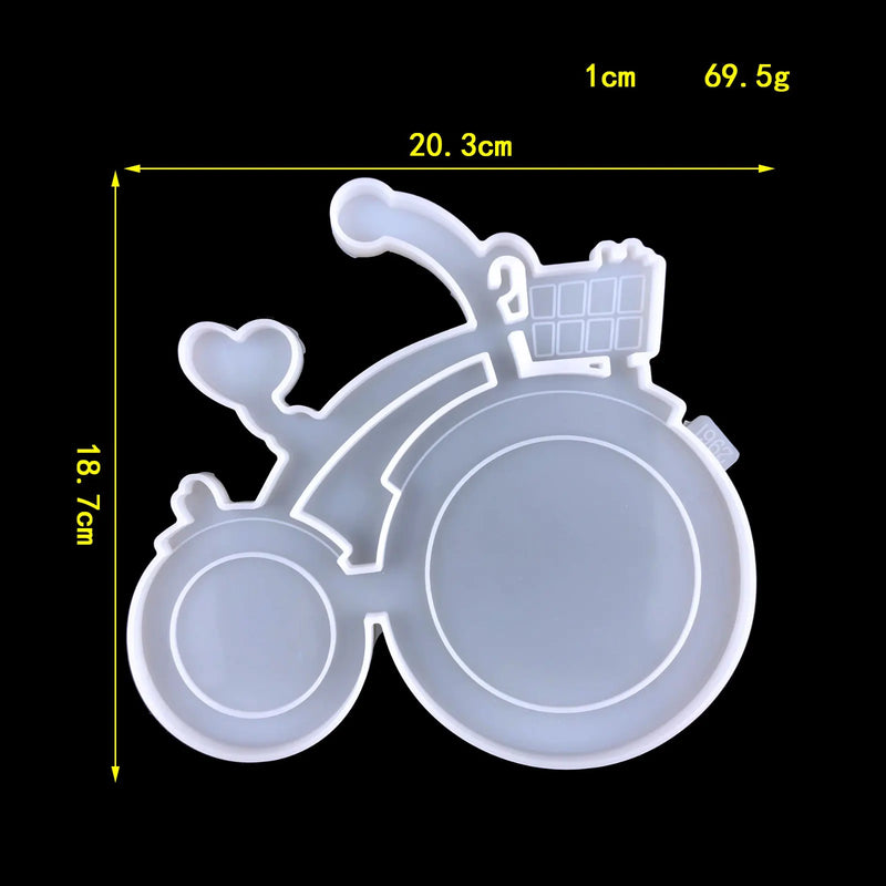 Silicone Mould Bicycle Photo Frame for Resin Crafting