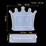 Silicone Mold Crown Photo Frame Ornament Crystal Epoxy Resin Mould