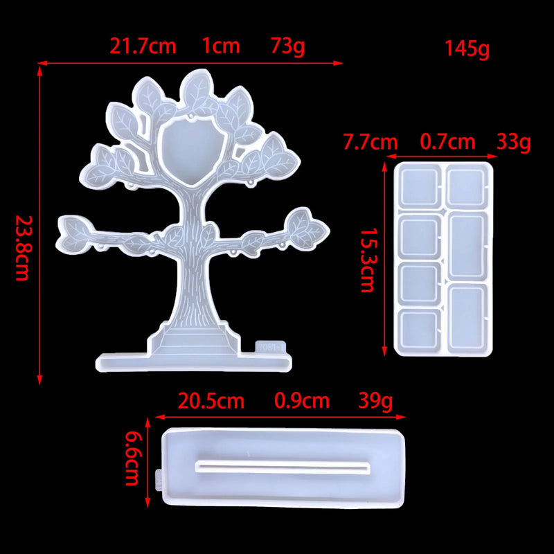 Big Tree Photo Frame Silicone Mould for Resin, DIY Wall/Desktop Decor