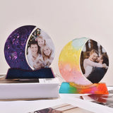 Moon Shape Photo Frame Resin Mold Epoxy Casting Mold