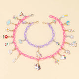 DIY Pink Unicorn Beaded Bracelet & Necklace Set for Kids Birthday