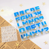 Pixel Letters Keychain Silicone Epoxy Mold for Valentine Gift