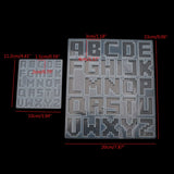 Pixel Letters Keychain Silicone Epoxy Mold for Valentine Gift