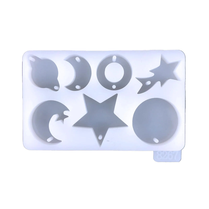 DIY Moon Craft Key Chain Pendant Mold for Resin