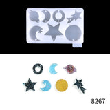 DIY Moon Craft Key Chain Pendant Mold for Resin
