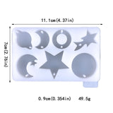 DIY Moon Craft Key Chain Pendant Mold for Resin