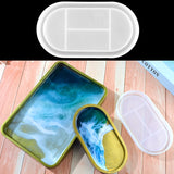 DIY Oval Rolling Tray Mold Silicone Epoxy Resin Crafts