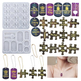 DIY Puzzle Shape Pendant Crystal Epoxy Resin Mold