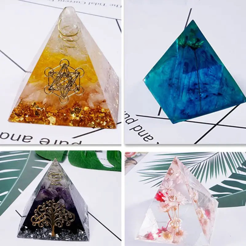 DIY Pyramid Epoxy Molds Silicone for Jewelry Making