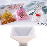 Pyramid Epoxy Molds Silicone Mould Dried Flower UV Resin Craft Jewelry