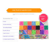 Rainbow Rubber Band Weaving Machine DIY Jewelry Making Accessory