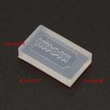 Razor Blade Shape Earrings Pendant Resin Silicone Mold Jewelry Making Tools