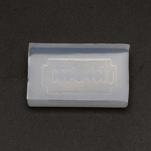 Razor Blade Shape Earrings Pendant Resin Silicone Mold Jewelry Making Tools