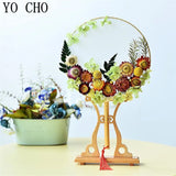 Real Dried Flower Dry Plants Fan Candle Epoxy Resin Pendant