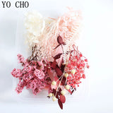 Real Dried Flower Dry Plants Fan Candle Epoxy Resin Pendant