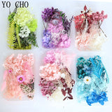 Real Dried Flower Dry Plants Fan Candle Epoxy Resin Pendant