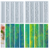 DIY Resin Bookmark Mold Set Cartoon Animal Leaves Heart Flower Epoxy Silicone
