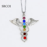 7 Chakra Crystal Pendant Healing Necklace