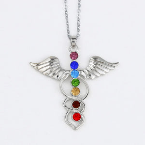 7 Chakra Crystal Pendant Healing Necklace