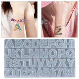 Resin Alphabet Number Silicone Molds for Keychains