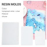DIY Resin Casting Molds For Notebook Cover A5 A6 A7 - 3Pcs Silicone Molds