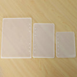 DIY Resin Casting Molds for Notebook Cover - 3Pcs Silicone Molds with 2Pcs 3-Rin
