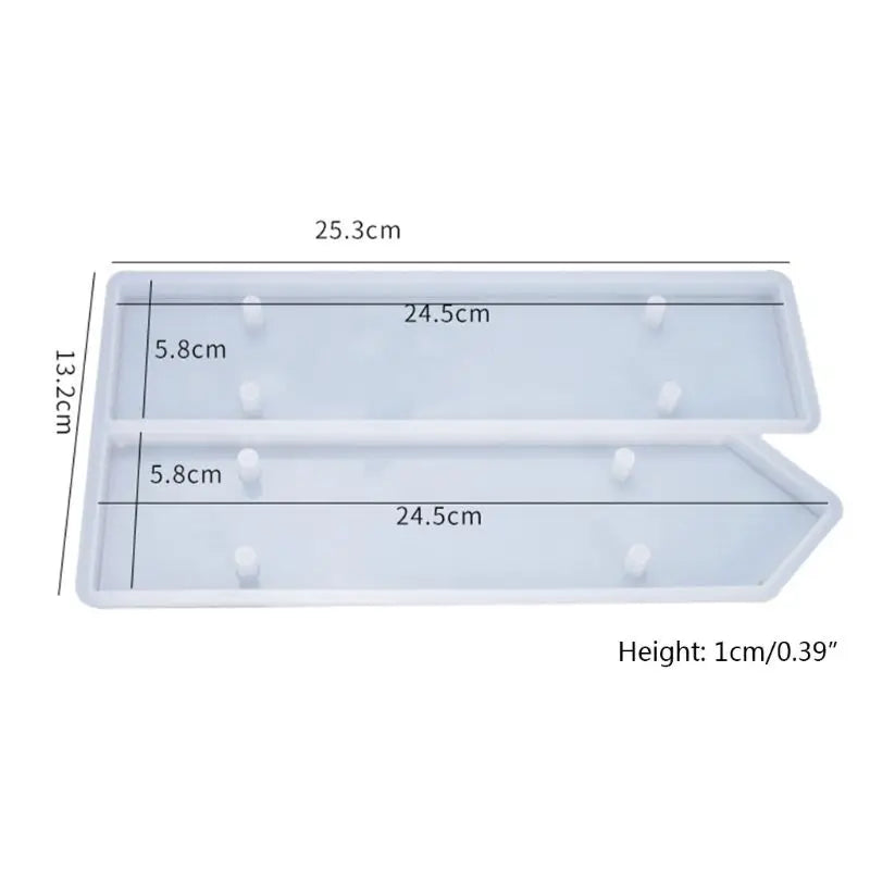Resin Crystal Epoxy Door Number Plate Mold