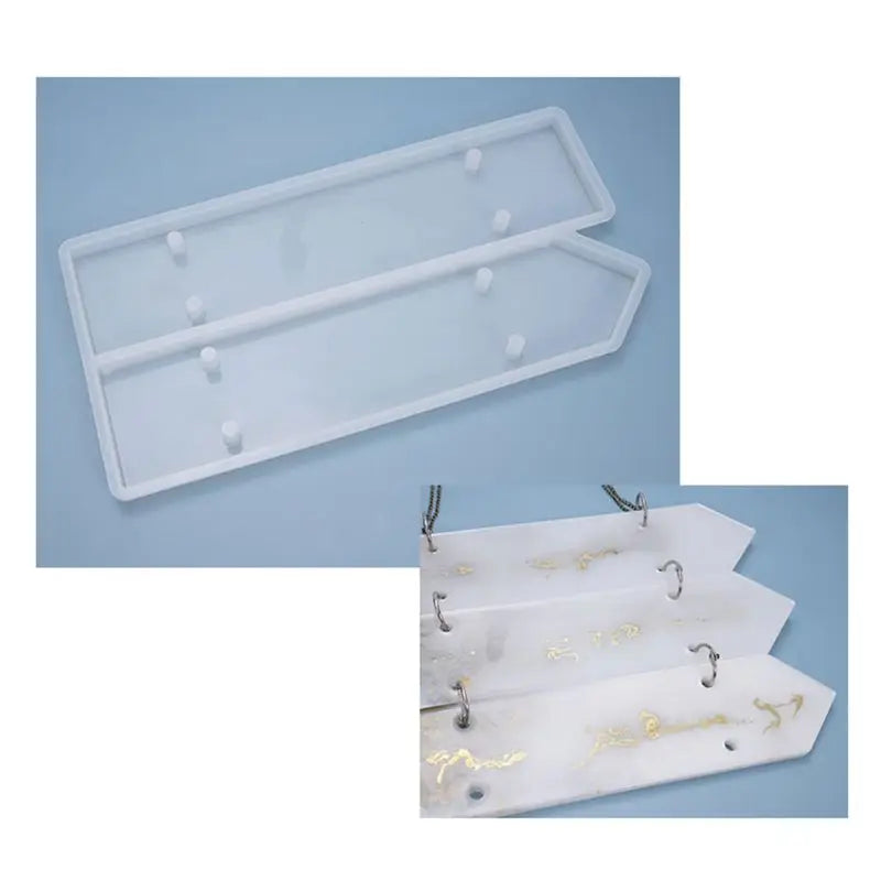 Resin Crystal Epoxy Door Number Plate Mold Indicator Signs