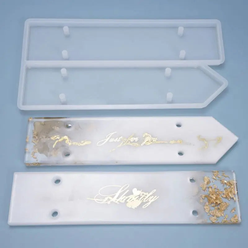 Resin Crystal Epoxy Door Number Plate Mold