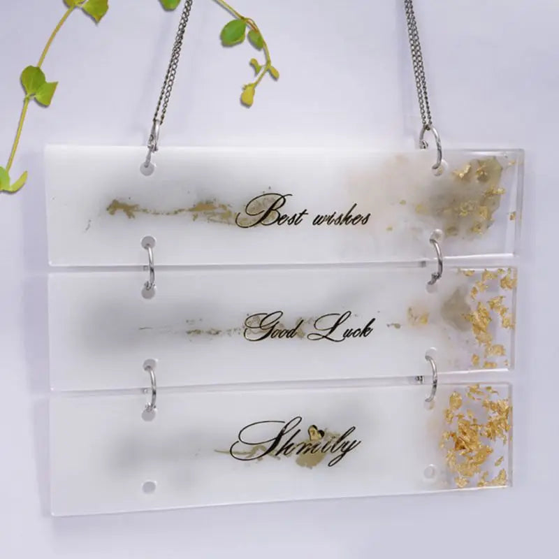 Resin Crystal Epoxy Door Number Plate Mold
