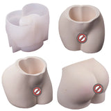 Resin Crystal Epoxy Butt Vase Pen Holder Silicone Mold