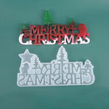Christmas Mirror Silicone Mold Resin Crystal Epoxy Merry Christmas Decor