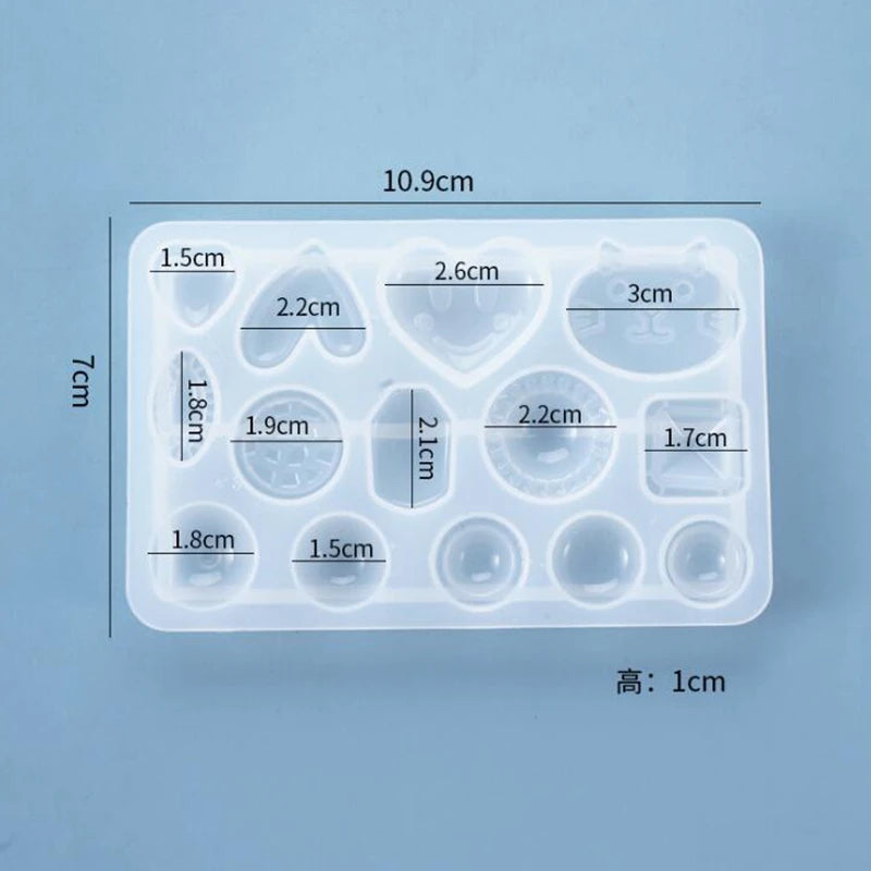 Resin Crystal Epoxy Mould Leaf Flowers Earrings Pendant Decoration Mold