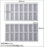 Resin Dominoes Mirror Silicone Epoxy Mold Pai Gow Dominoes Ruihe
