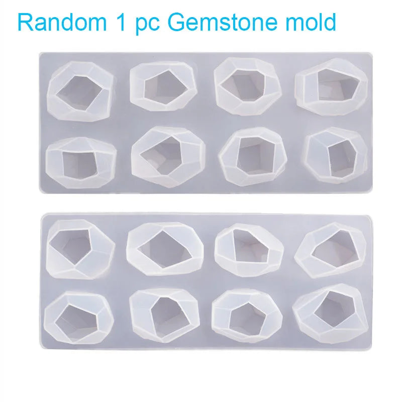 Resin Epoxy Geometric Gemstone Night Light Mold