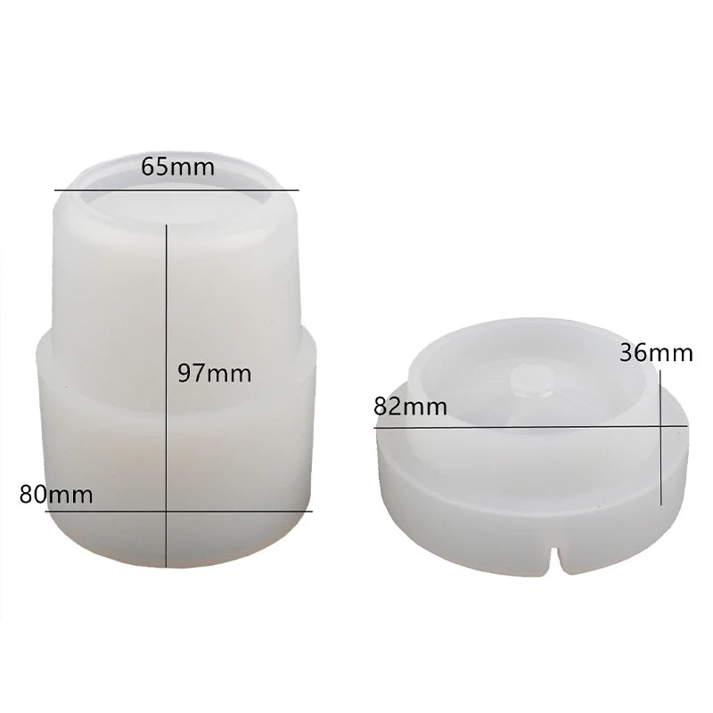 Resin Epoxy Mold Double deck car ashtray mould Concrete Silicone Mold
