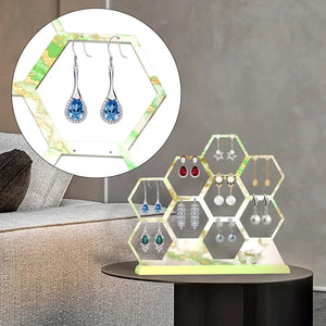 Resin Epoxy Mold Hexagonal Earring Display Silicone Mold