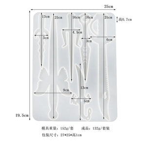 Epoxy Mold Sword Defense Keychain Self-defense Dagger Jewelry Silicone Mold