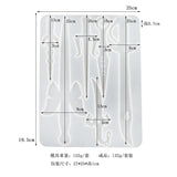 Epoxy Mold Sword Defense Keychain Self-defense Dagger Jewelry Silicone Mold