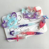 Resin Epoxy Molds Dried Flower Finger Cots Mold for Jewelry