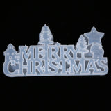 Resin Epoxy Pendant Mould Christmas Letters Silicone Mold