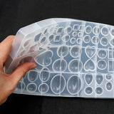 Resin Filled Patch Pendant Silicone Mold for Jewelry Making